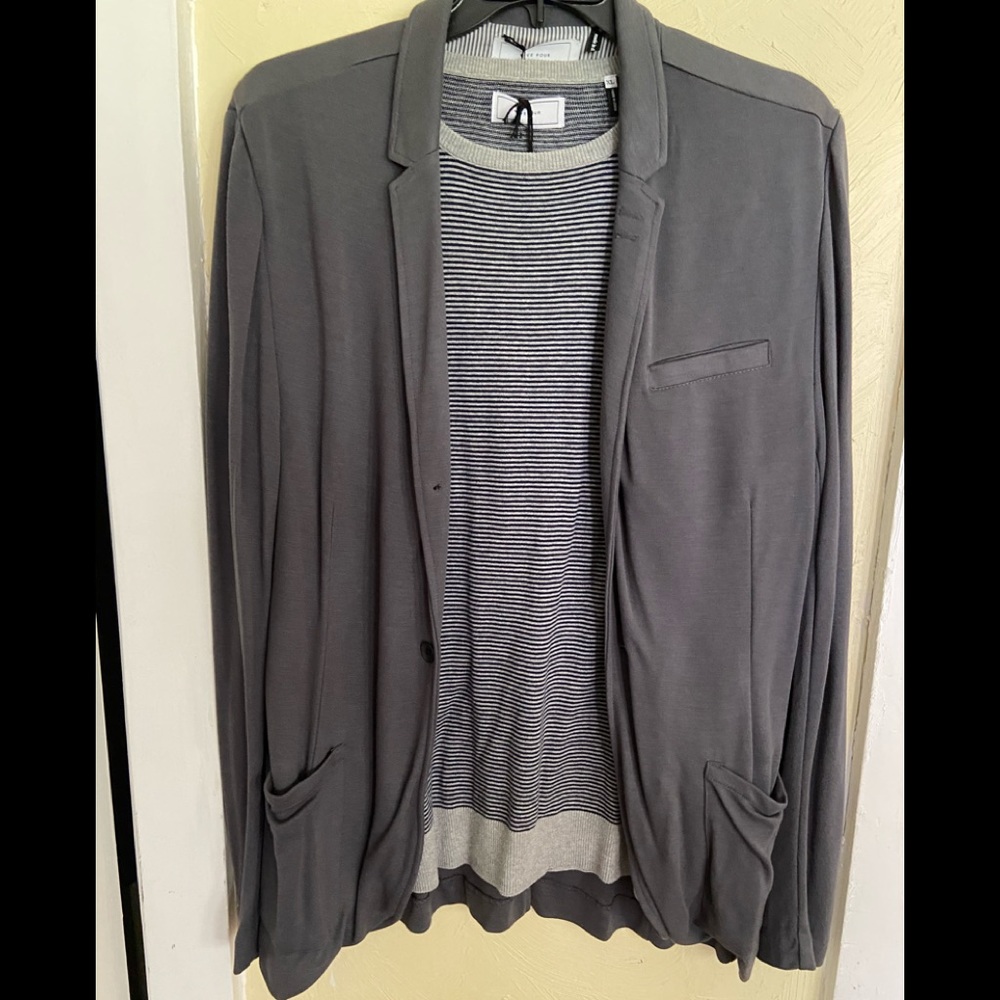 Men’s (xl) comfy blazer & shirt set